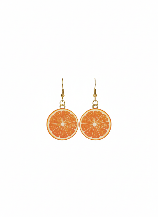 Orange Slice Earrings