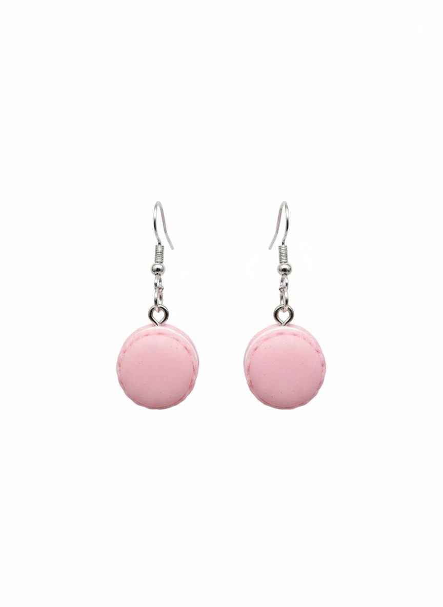 Baby Pink Macaroon earrings