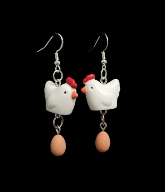 Chicken & Egg earrings