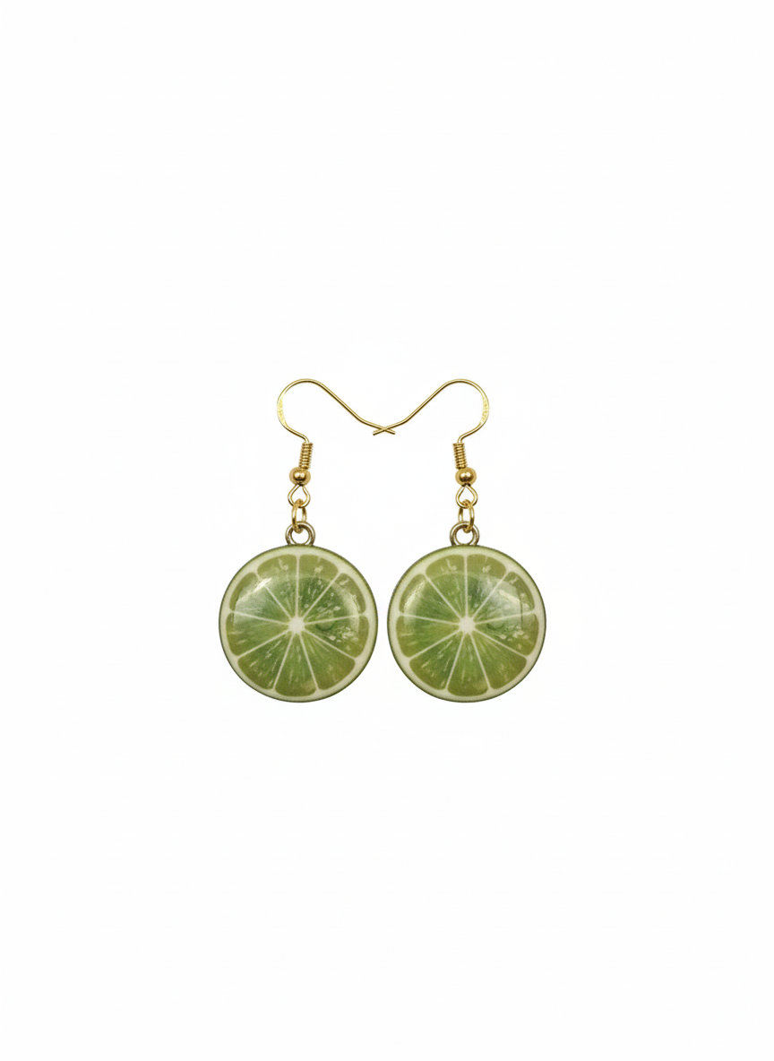 Lime earrings