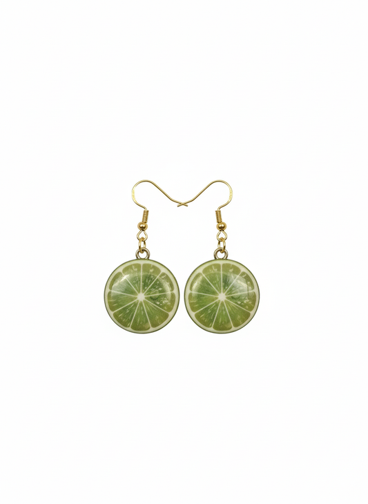 Lime earrings