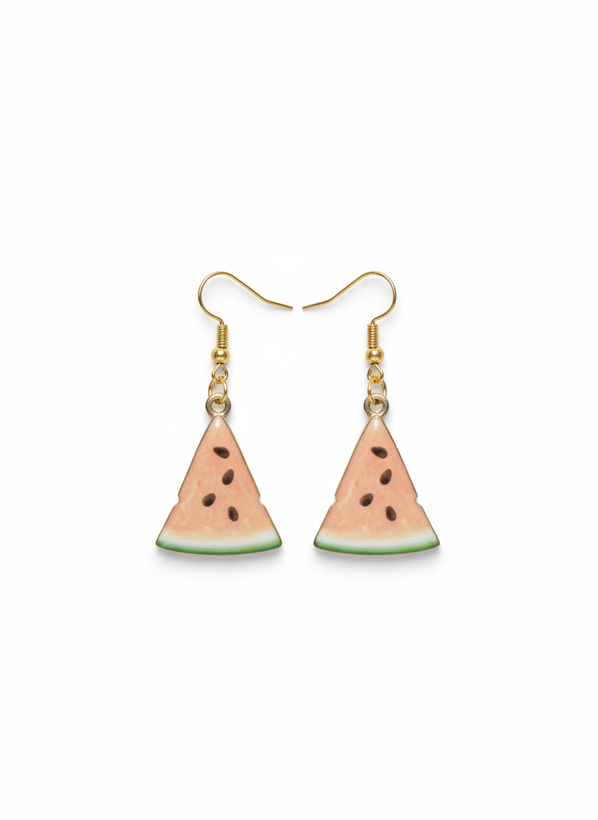 Rockmelon earrings