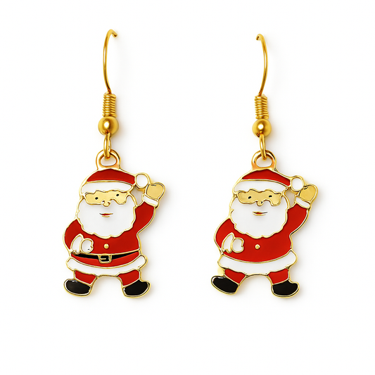 Santa Claus Earrings – Jolly Holiday Edition