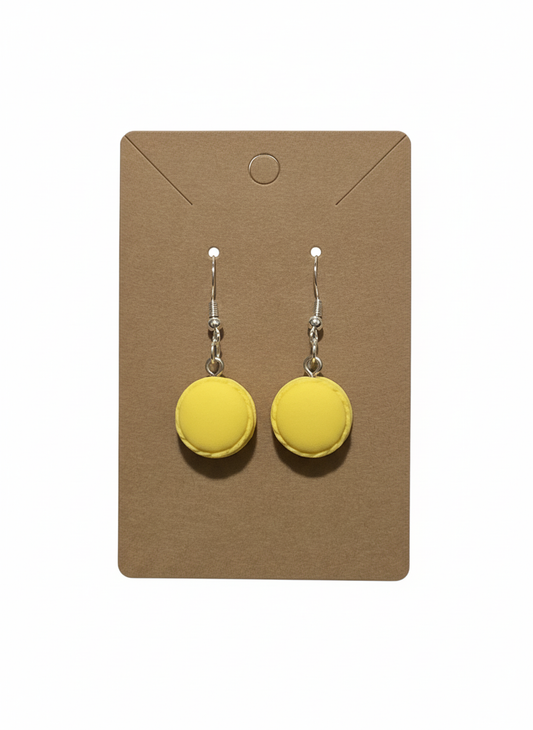 Yellow Macaroon Earrings